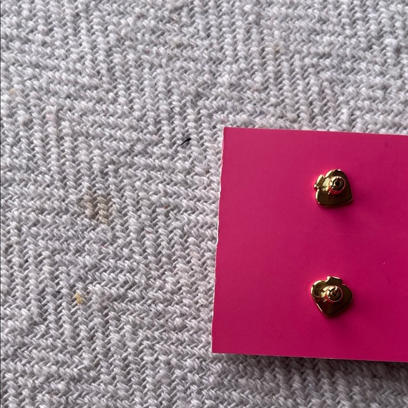 Kate Spade Red and Gold Strawberry Studs. New never worn. Sterling Silver - Picture 6 of 6